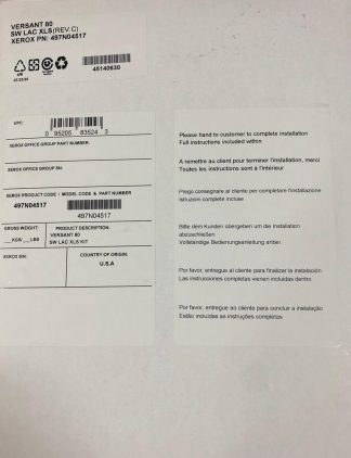 Ключ активации опции печати баннеров (330*660) Xerox 497N04517 для Versant 80